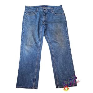 Lanesboro Men's Blue Straight Legs Denim Jeans Golf Size Reg 38x29